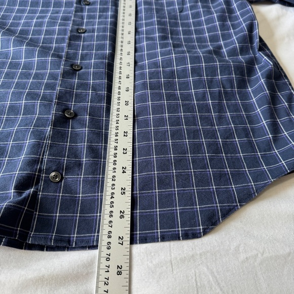 Jack Nicklaus Men's Long Sleeve Check Button Up Casual Dress Shirt Navy/Purple M - Picture 12 of 14